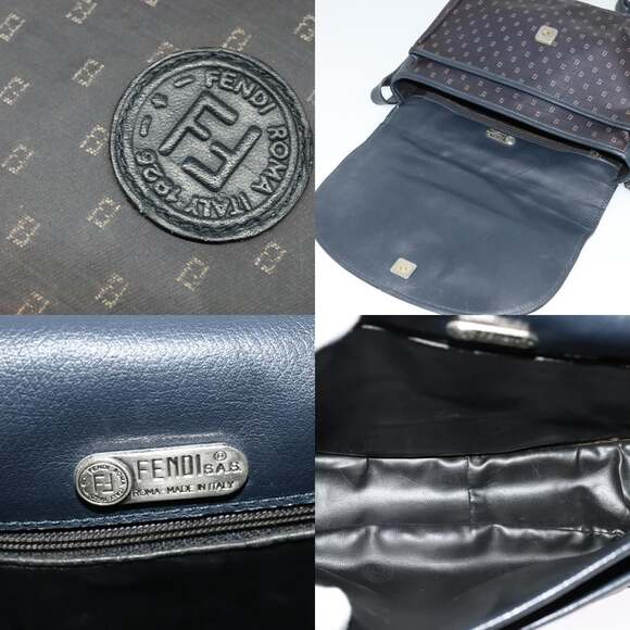 FENDI Shoulder Bag Pvc Black - Picture 11 of 12